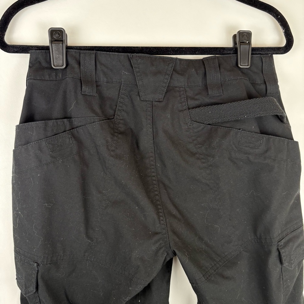 5.11 Tactical Pants Women 4 Black Cargo Straight Leg Workwear Pockets 31” Inseam - Picture 8 of 11